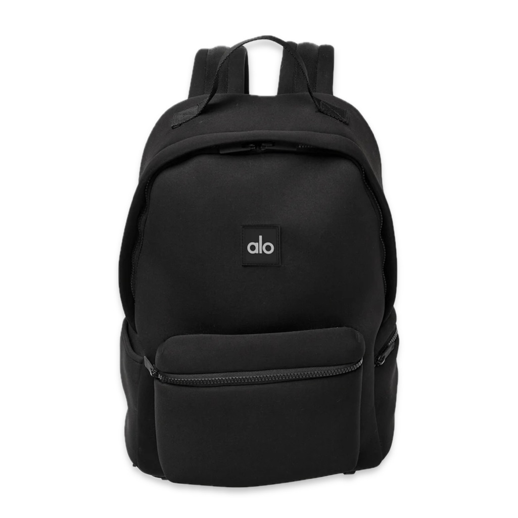 Alo Stow Black Backpack Nwt Yoga Schooltravel Gift Gym Exercise College